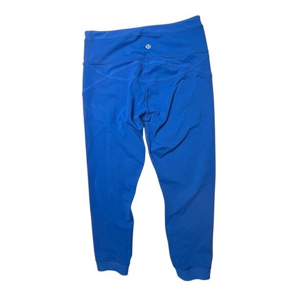 Lululemon Roll Out Crop Legging Baroque Blue Size 6 - Picture 9 of 13